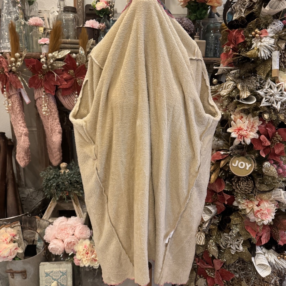 NATURAL LIFE PATCHWORK LOVE BLANKET ROBE | BOHEMIAN GYPSY | COTTAGECORE | L - Picture 11 of 14